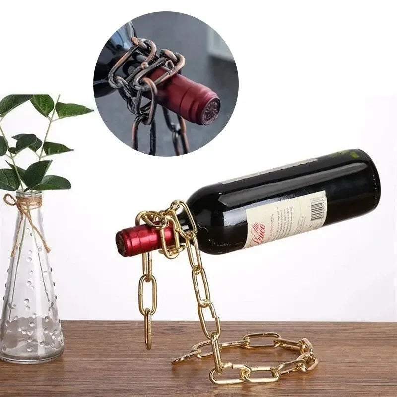 Floating Chain Wine Bottle Holder