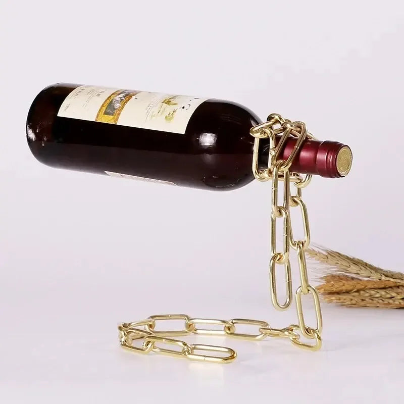 Floating Chain Wine Bottle Holder