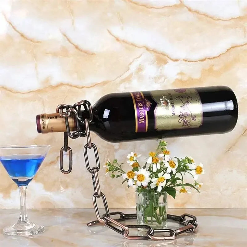 Floating Chain Wine Bottle Holder