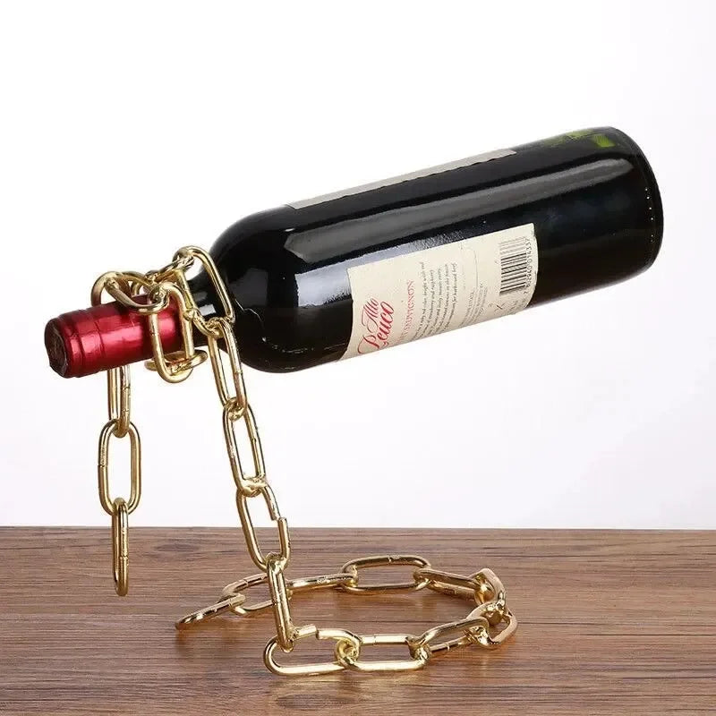 Floating Chain Wine Bottle Holder